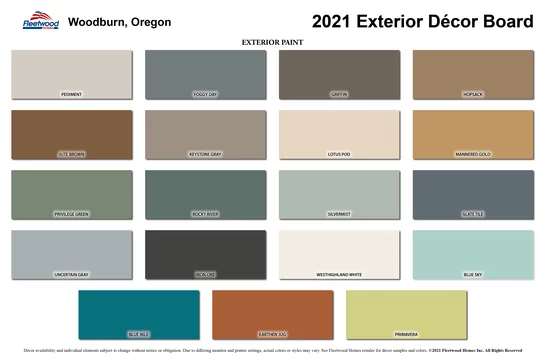 Cavco Homes Evergreen 24342E Manufactured Home Exterior Décor Board