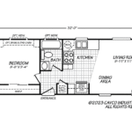 Fleetwood Homes Cascadia 12321t floor plan blueprint