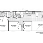 Evergreen 20523E manufactured home floor plan