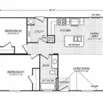 Juniper 24342R manufactured home floor plan
