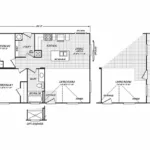 Juniper 24342R manufactured home floor plan with optional porch